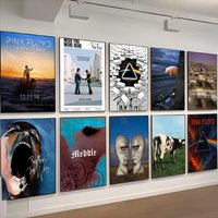 1PC Band P-Pink Floyd Music Ablum Poster Trendy Aesthetic Wall Art poster high-end Bedroom Home Cafe Decor