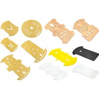 Smart car chassis 2WD 2-wheel car bottom plate 4WD 4-wheel car bottom plate Transparent acrylic
