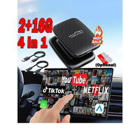 5-in-1 Android 14 Carplay Ai Box Android Auto Wireless Carplay Adapter Carplay Car Automatic Connection For YouTube Netflix