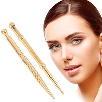 1Pc Pure Brass Facial Massage Pen Eye Trigger Point Massage Pen Reflex Therapy Stimulator Acupoint Massager Tool