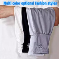 Summer Ice Sleeves Unisex Fashion Embroidered Outdoor Driving Riding Arm Sleeves With Thumb Hole