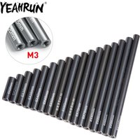 YEAHRUN 2Pcs Metal M3 Linkage Chassis Link Rod 20-100mm for 1/10 RC Crawler Car Axial SCX10 CC01 AX10 F350 D90 TRX4 TRX6