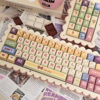 Butter Cookies Wireless Mechanical Keyboard Kit Bluetooth Tri-mode RGB Hot Swap VIA Customization Office Gaming Keyboard DIY