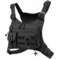 AliExpress NYXIA Men's Vest Outdoor Tactical MOLLE Chest Bag Chest Pack for Cycling Bags Running Front Chest Bag EDC Sports Vest Bag