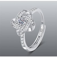 New 1ct Moissanite 925 Sterling Silver Ring Exquisite for Women Wedding Jewelry Engagement Charm Party Fashion Top Quality Ring