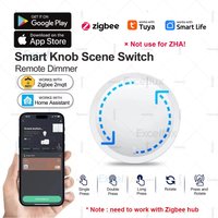 ZigBee 3.0 Smart Knob Switch DIY Wireless Scene Button Rotatable Dimmer Switch Home Appliances Automation Scene Linkage Remoter