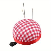 2Pcs Ball Shaped Sewing Needle Pin Cushion DIY Cross Stitch Tool with Elastic Wrist Belt Sewing Accessories