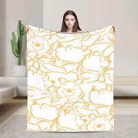 W-Winnies the P-Pooh Blanket Quality Super Soft Throw Blanket Winter Travel Car Sofa Home Casual Bedspread