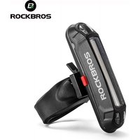 ROCKBROS Bike Tail Light Waterproof Seatpost Warning Bicycle Rear Light MTB Road LED Lamp Tailight USB Charging Cycling Light