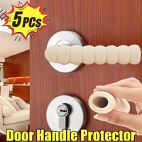 2/5Pcs EVA Door Knob Covers Foam Elastic Room Door Handle Protector Knob Foam Cover Furniture Protector Baby Safety Static-free