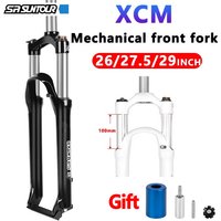 AliExpress NONE SUNTOUR XCM MTB Fork 26 27.5 29 inch Shoulder Control Locking Mechanical Aluminum Oil Spring Fork 100mm