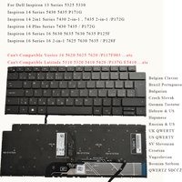 Belgian Brazil Czech GR Hebrew Russian UK US YU Keyboard for Dell Inspiron 5325 5330 5630 5635 7430 7435 7630 7635 7625 BACKLIT