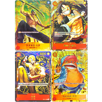 Proxy 2024 ONE PIECE CHINESE 1ST ANV SET ST10-006 LUFFY Chopper Zoro Sanji ST01-006 OP01-013 OP01-025 Japanese Anime Card