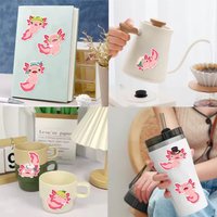 AliExpress NONE 8/16/24Pcs Axolotl Puzzle DIY Stickers for Party Birthday Decor Luggage Bike Scooter Guitar Scrapbook Water Bottle Decal