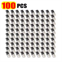 50/100 Pack of D2 2-Pin Pluggable Wire Connectors Nylon Insulated Copper Quick-Connect Terminal Blocks for Low-Voltage Cables