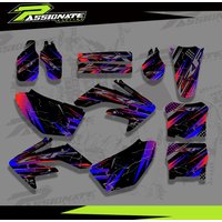 Custom Team GRAPHICS BACKGROUNDS DECALS STICKERS Kits For Honda CRF250 CRF250R CRF 250 250R 2006 2007 2008 2009 Custom