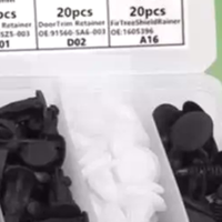100Pcs Car Clip 6 Size Auto Interior Plastic Bumper Clips Rivets Fasteners Push Type Pin Retainer Trim Kit With Fastener Remover