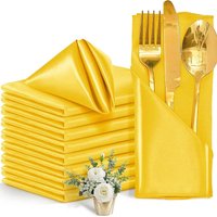 1Pc Polyester Napkin Cloth Table Dinner Plates Linen Handkerchief Towel For Hotel Wedding Party Events DIY Decoration【Homeclub】