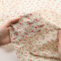 Pink flower 100% cotton twill printed fabric DIY sewing baby and children patch quilting handmade textile bedding blanket