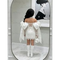Lace Sweet Tulle Flower Girl Dress for Weddings A-Line Midi Sparkling Tulle with Flower Girl Dresses Customized Gril Party Gown