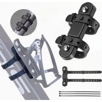 Universal Bicycle Water Bottle Holder Mount Adaptor Silicone Gel Bandage Kettle Cage Strap Seatpost Fork Frame Install Holder