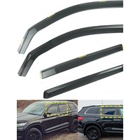 4pcs Tint Side Window Wind Rain Sun Guard Deflectors Protector Sheet Tea translucent For Skoda Kodiaq MK1 NS6,NS7,NV7 2016-2024