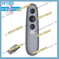 H100 Wireless Presenter Remote with Air Mouse TF Card Spotlight PPT Powerpoint Pen Pointer Presentation for Meeting Teaching