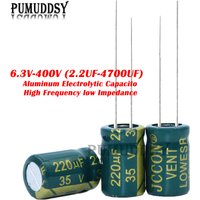 Aluminum Capacitor 10V 16V 25V 35V 50V 400V 100UF 220UF 330UF 470UF 680UF 1000UF 1500UF 2200UF 3300UF High Frequency Low ESR