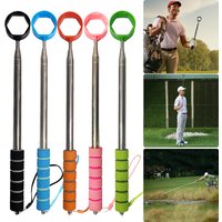 8.86 FT Stainless Ball Retriever Tool Telescopic Golf Ball Retriever Claw Sucker Tool Extendable Golf Ball Retriever for Golfer