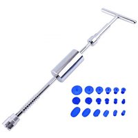 Car Dent Puller T Dent Repair Tool Auto Repair Sheet Metal Kit Slide Hammer Reverse Hammer Glue +18pcs Glue Puller