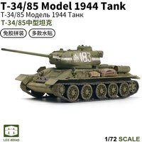 LEE 1/72 Soviet T34/85 Medium Tank Military Assembly Model
