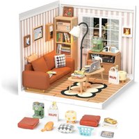 Rolife Super Store Serie Plastik 3D Puzzle DIY Miniatur-Puppenhaus-Bausatz Baustein-Sets als Geschenk DW007