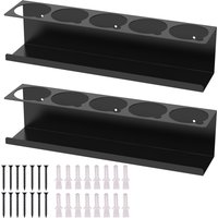 Spray Bottle Holder Metal Spray Can Holder Wall Mount Paint Bottle Organizer Access Aerosol Can Holder for Garage Shop Home