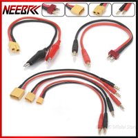 RC Multi Battery Charger Adapter Converter Cable 4.0mm Banana/T/XT30/XT60/XT90 Alligator Clips Plug for IMAX B6 B6AC Model Car