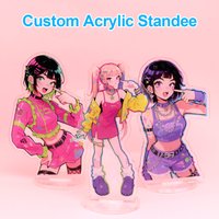 Custom Your Standee Anime Figure Clear Acrylic Cartoon Model Plate Desk Decor Photo Standing Sign Keychain Stand For Fans Gifts