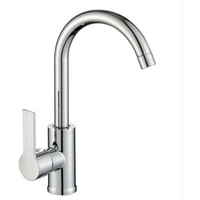 360 Degree Rotatable Mixer Tap High Spout Hot Cold Water Tap Flexible Water Faucet for Kitchen Sink Bathroom Balcony Wash Basin