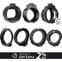 SMDV Softbox Adapter For GODOX NANLITE Profoto For Square Head Flash Round Head Flash For Sony Canon