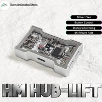 HM HUB-LITE Gaming hub 8K magnetic keyboard Dedicated hub, one to three with independent Power Supply Output 2 type c 1 USB