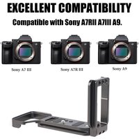 QR Quick Release Vertival L Bracket plaque de grip support avec 1/4'' Vis pour Sony Alpha A9 A7riii A7iii Arca-Swiss Ilce-9