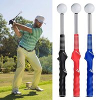 Retractable Golf Swing Training Aid Rhythm Click Sound Golf Grip Trainer Attachment for Indoor Practice Golf Accessories