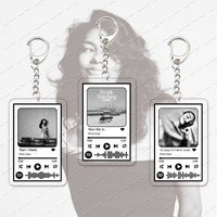 Acrylic Popular Singer Olivia Dean Music Keychain for Accessories Bag Charms Man I Need So Easy Rein Me In Keyring Jewelry Fans