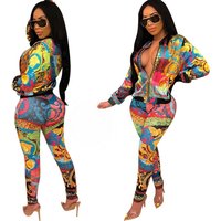 Hot Sell J1934 Women's Two-Piece Set Promote Sell out Casual Sportswear Ensemble Spring Other Brand Ladies' Suit
