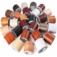 Self-adhesive PVC Wallpaper Waterproof Wood Living Room Skirting Line Vinyl Decals Baseboard Wall Border Corner Stickers