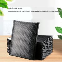 100pcs Black Bubble Packaging Bag Book Packaging Bag Clothing Packaging Bag Logistics Transportation Packaging Bags