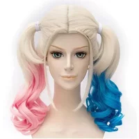 Suicide cosplay Halloween Quinn Squad Harley Monster Wig holster baseball bat Bracelet Belt necklace Gloves Accessories Full Set