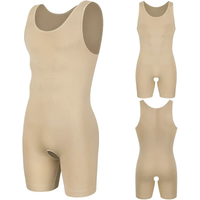Sleeveless Bodysuit Men Full Body Shaper Compression Undershirt New Shapewear Tummy Control Faja Para Hombres Slimming Vest