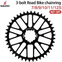 AliExpress WUZEI Road Bike Chainring 3 Bolts Direct Mount Bicycle Chainwheel 40 42 44 46 48 50 52 54 56 58T 11 12 Speed Bike Crown for SRAM