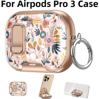 for AirPods Pro 3rd Generation with Keychain Protective Cover Phone Stand Design New For AirPods Pro 3 Earphone Case Accessories