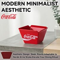 Coca Cola Ceramic Snack Bowls French Fry and Popcorn Bowl Afternoon Tea Dessert For Kitchen Microwaveable Bowl Easy Fruilt Bowl