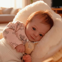 19 Zoll Neugeborene Babypuppe Jocy Ward Reborn Realistisches Bild Handgefertigt 3D-Haut Eingefädeltes Haar Sichtbare Venen Sammlerpuppe